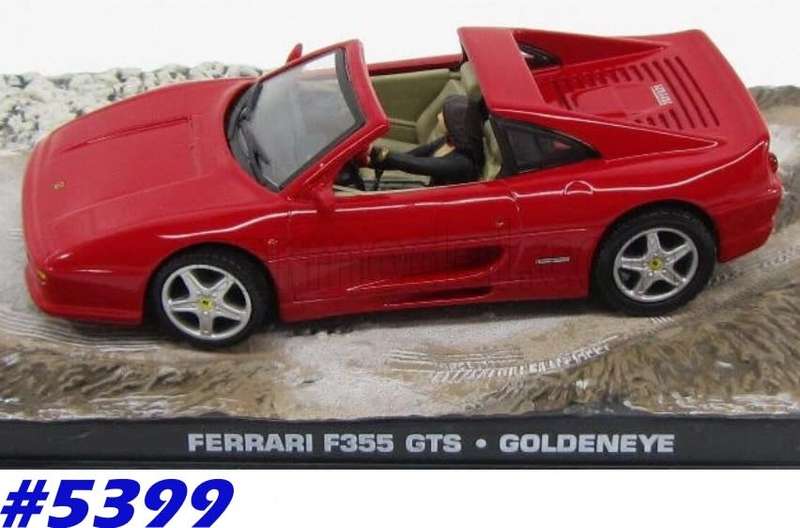 Ferrari F355 Roadster 1995 red (007-JBond) 1/43 IXO NEW+boxed  #5399 instant wheels
