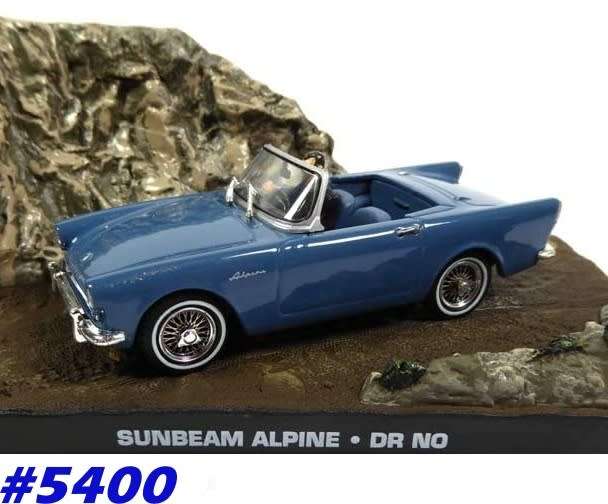 Sunbeam Alpine 1965 blue (007-JBond) 1/43 IXO NEW+boxed  #5400 instant wheels