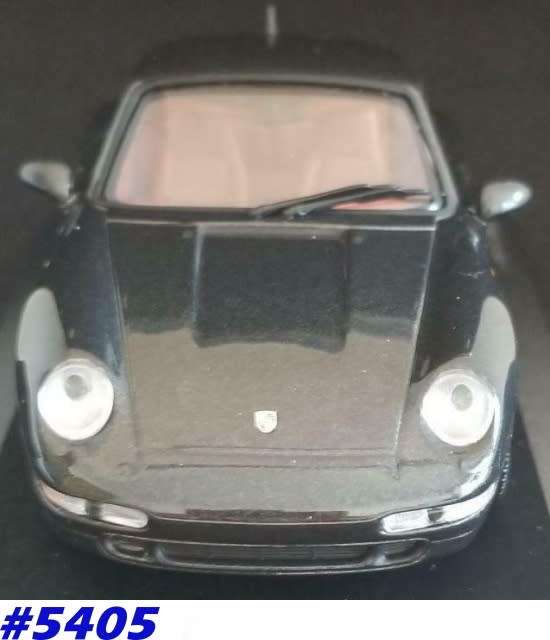Porsche 911 (996) 1993 black-met 1/43 Bburago NEW+showcased  #5405 instant wheels