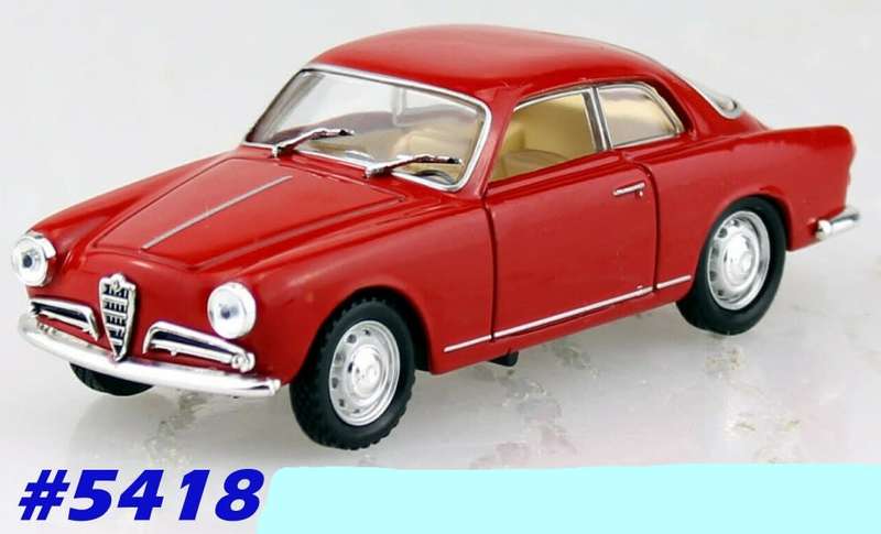 Alfa Romeo Giulietta Sprint 1957 red 1/43 Solido NEW+showcased  #5418 instant wheels