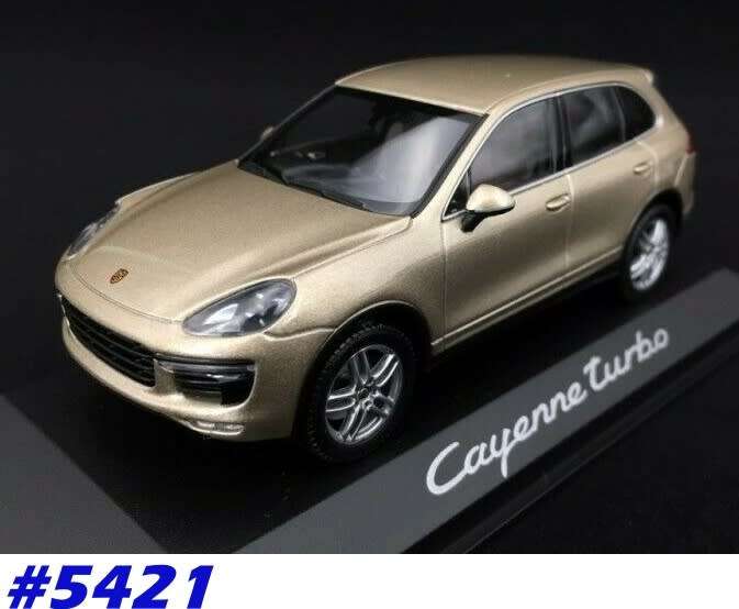 Porsche Cayenne Turbo (958) 2015 beige-met 1/43 Minich NEW+boxed  #5421 instant wheels