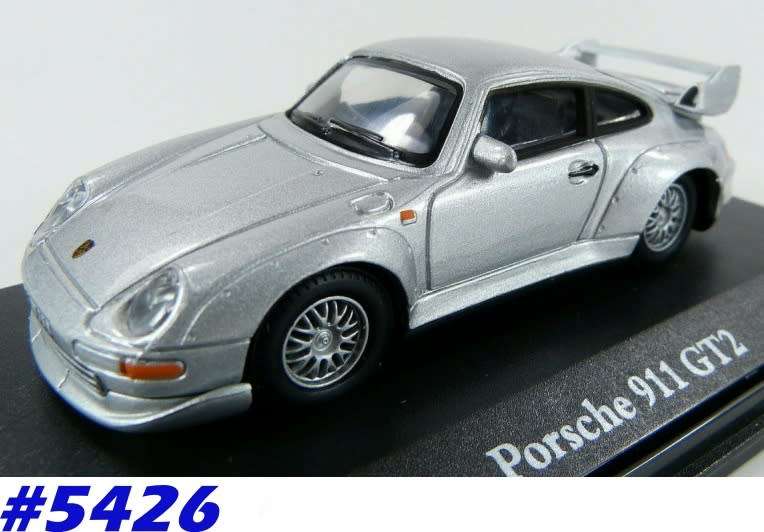 Porsche 911 GT2 2000 silver 1/43 AmericanMint NEW+boxed  #5426 instant wheels