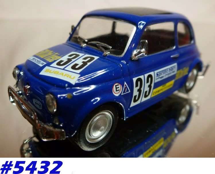 Fiat 500L Rallye #33 CLAB Trieste 1957 blue 1/43 AmericanMint NEW+boxed   #5432 instant wheels