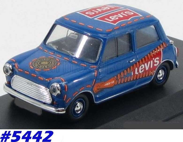 Austin Mini 1000 Mk.II (Levi`s) 1963 blue 1/43 Vitesse NEW+boxed  #5442 instant wheels
