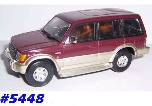 Mitsubishi Pajero lwb (5-door) 1997 maroon 1/43 IXO NewinBlister  #5448 instant wheels