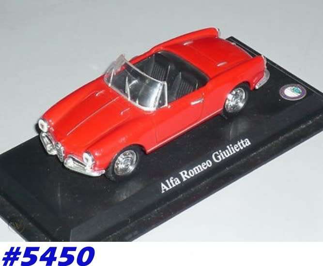 Alfa Romeo Giulietta Spyder 1956 red 1/43 IXO NEWinBlister #5450 instant wheels