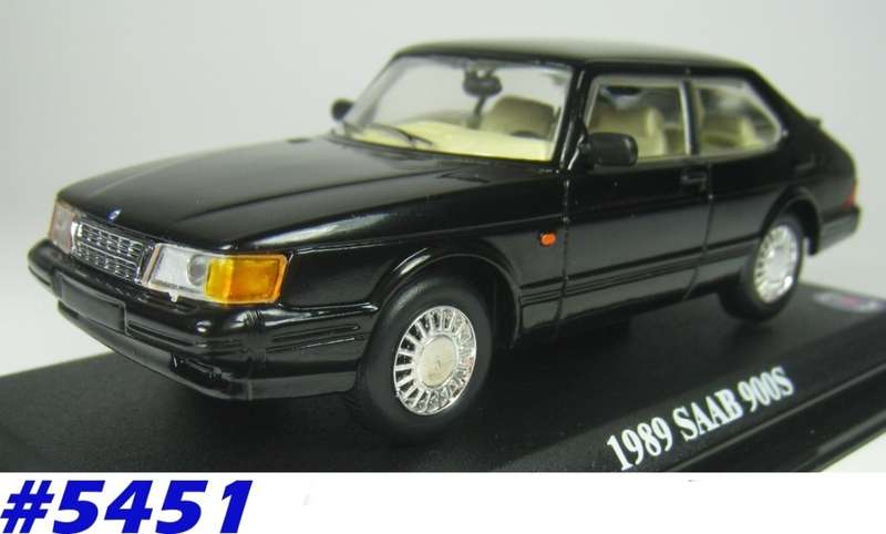 SAAB 900S 1989 black 1/43 IXO NEWinBlister  #5451 instant wheels