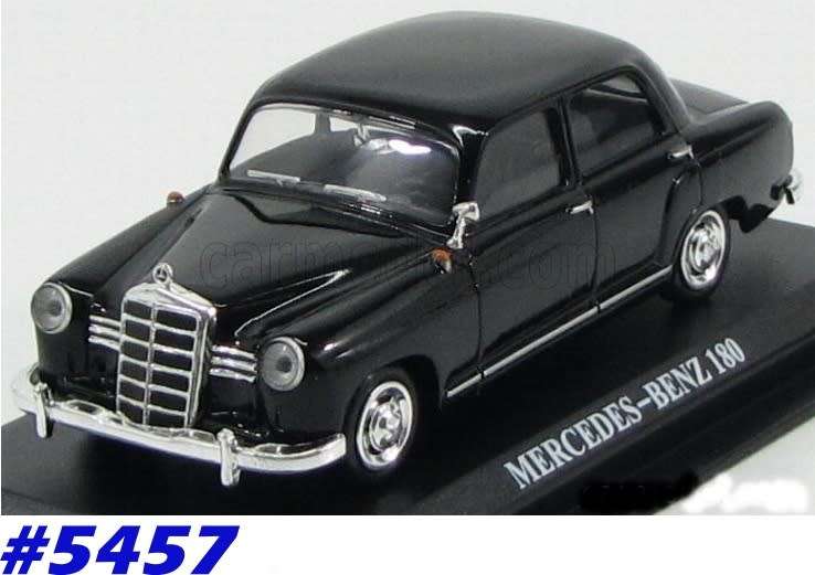 Mercedes-Benz 180 (W120 Ponton) 1961 black 1/43 IXO NEWinBlister  #5457 instant wheels