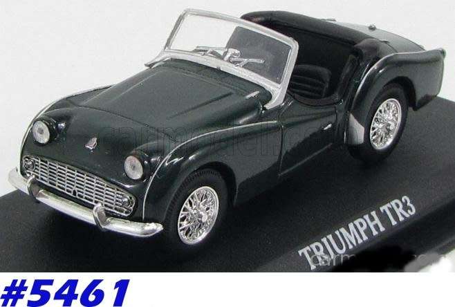 Triumph TR3 Roadster 1955 Green 1/43 IXO NEWinBlister  #5461 instant wheels