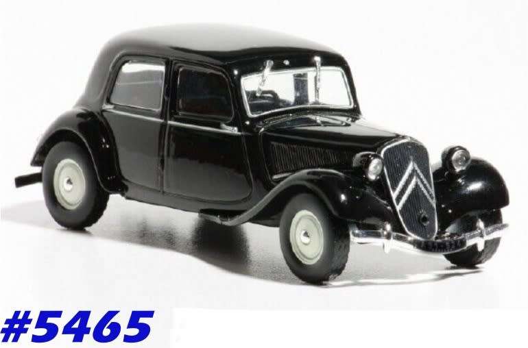 Citroen Traction CV11 1954 black 1/43 IXO NEWinBlister  #5465 instant wheels