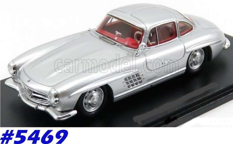 Mercedes-Benz 300SL Coupe 1956 silver 1/43 Herpa HiSpeed NEWinBlister  #5469 instant wheels