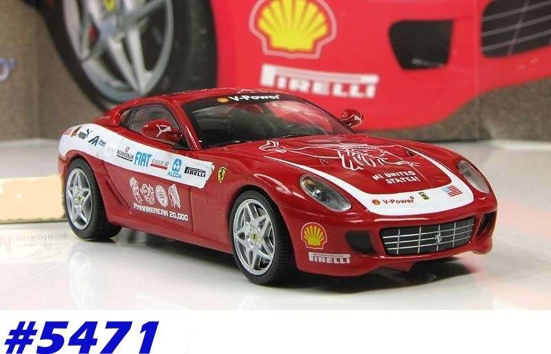 Ferrari 599 GTB Fiorano Panamerican Tour 2006 1/43 IXO NEW+boxed  #5471 instant wheels