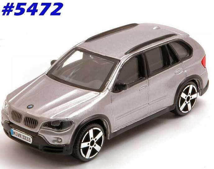 BMW X5 E70 2013 silver 1/43 Bburago NEW+showcased  #5472 instant wheels