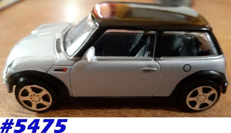 Mini Cooper 2004 silver/black 1/43 Maisto NEW+showcased  #5475 instant wheels