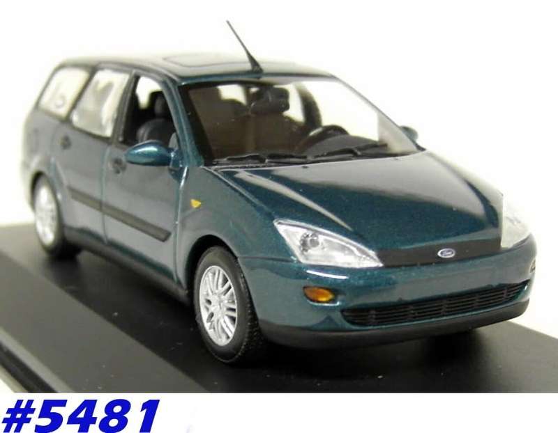 Ford Focus Mk.1 Estate 1998 green 1/43 Minichamps NEW+showcased  #5481 instant wheels