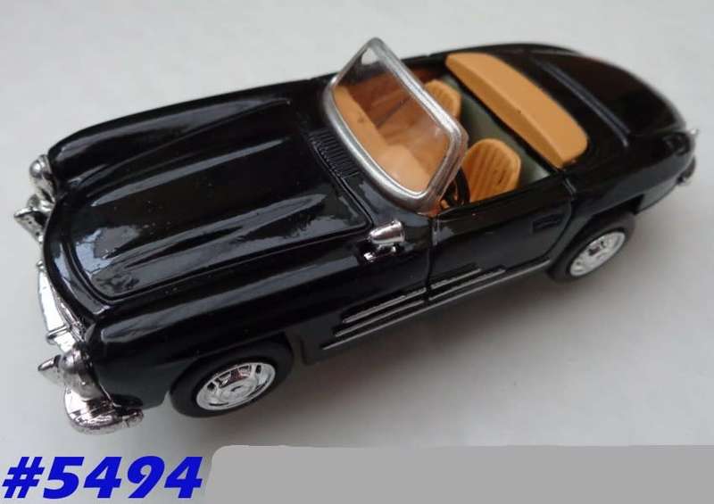 Mercedes-Benz 300SL Roadster 1957 black 1/43 NewRay NEW+boxed  #5494 instant wheels