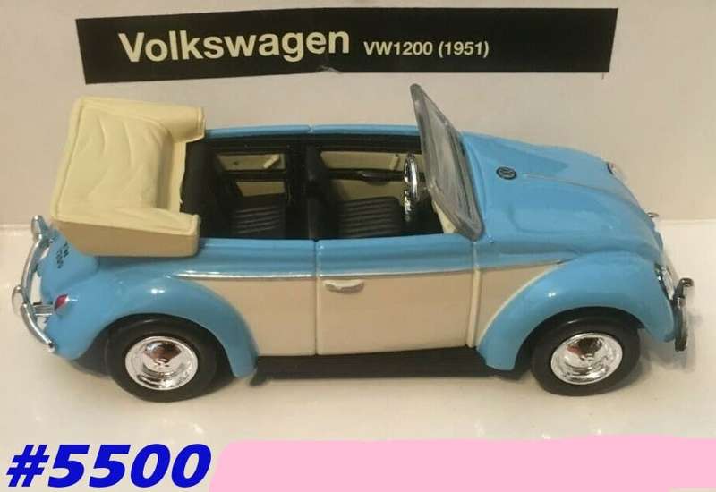 Volkswagen VW1200 Cabriolet 1951 blue/white 1/43 NewRay NEW+boxed  #5500 instant wheels