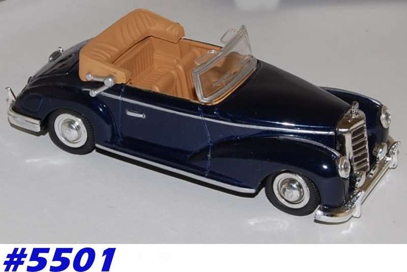 Mercedes-Benz 300 S Cabriolet 1955 dk.blue 1/43 NewRay NEW+boxed  #5501 instant wheels