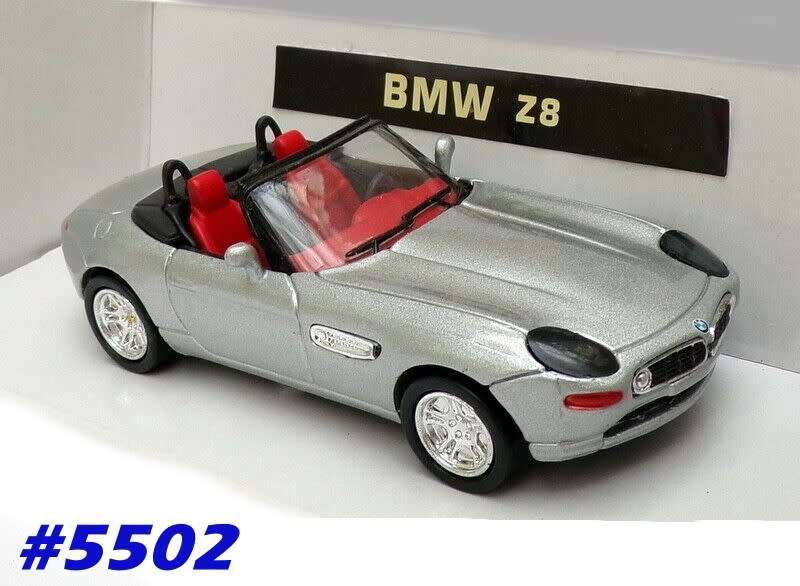 BMW Z8 Cabriolet 2000 silver 1/43 NewRay NEW+boxed  #5502 instant wheels