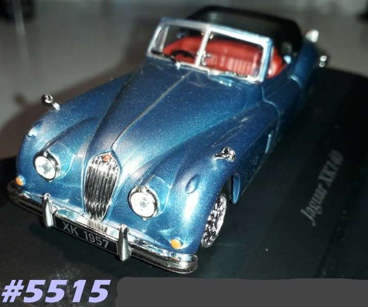 Jaguar XK140 Roadster 1957 blue-met 1:43 Atlas NEW+boxed  #5515 instant wheels