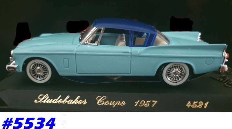 Studebaker Coupe 1957 mint green 1/43 Solido NEW+boxed  #5534 instant wheels