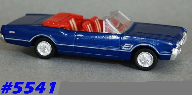 Oldsmobile Cutlass 442 Convertible 1966 blue 1/43 NewRay NEW+boxed #5541 instant wheels