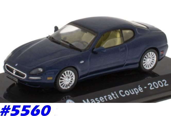 Maserati Coupe 2002 dk.blue-met 1/43 IXO/Altaya NEW+boxed   #5560 instant wheels