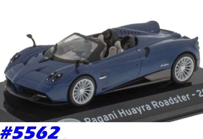 Pagani Huayra Roadster 2017 blue+carbon 1/43 IXO NEW+boxed    #5562 instant wheels