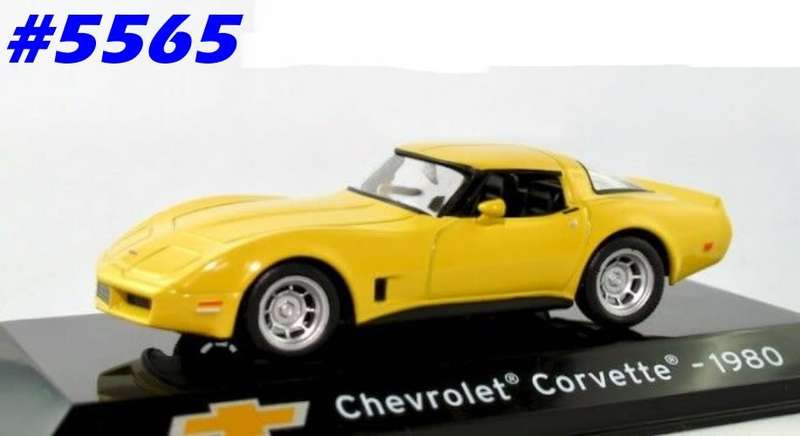 Chevrolet Corvette Coupe C3 1980 yellow 1/43 IXO NEW+boxed   #5565 instant wheels