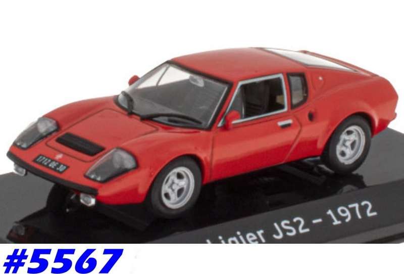 Ligier JS2 street version 1972 red 1/43 IXO NEW+boxed #5567 instant wheels