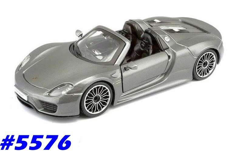 Porsche 918 Spyder 2013 grey-met 1/43 IXO/Altaya NEW+boxed  #5576 instant wheels