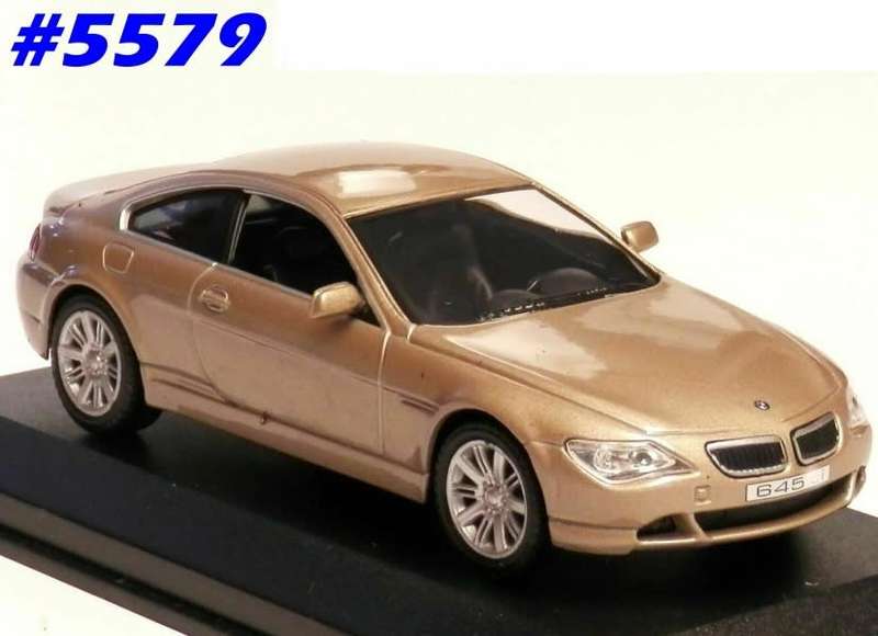 BMW 645i (E63) Coupe 2004 beige-met 1/43 IXO/Altaya NEW+boxed #5579 instant wheels