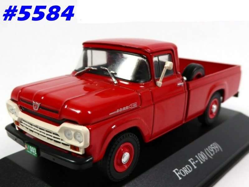 FORD F-100 Pick-Up 1959 red 1/43 IXO/Salvat NEW+boxed #5584 instant wheels