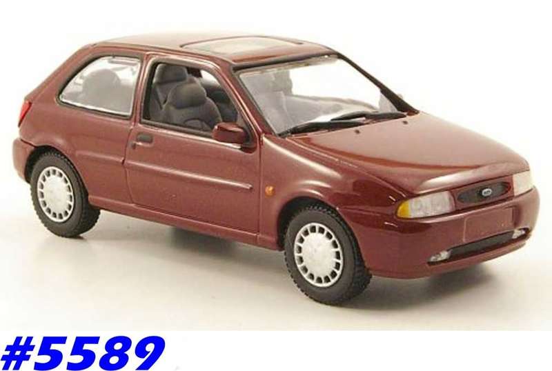Ford Fiesta Mk.IV 3-door 1996 red 1/43 Minichamps NEW+boxed #5589 instant wheels