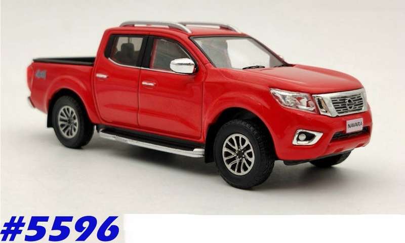 Nissan Navara 4x4 dbl.cab 2021 red 1/43 Nissan Ltd Collectn NEW+boxed  #5596 instant wheels