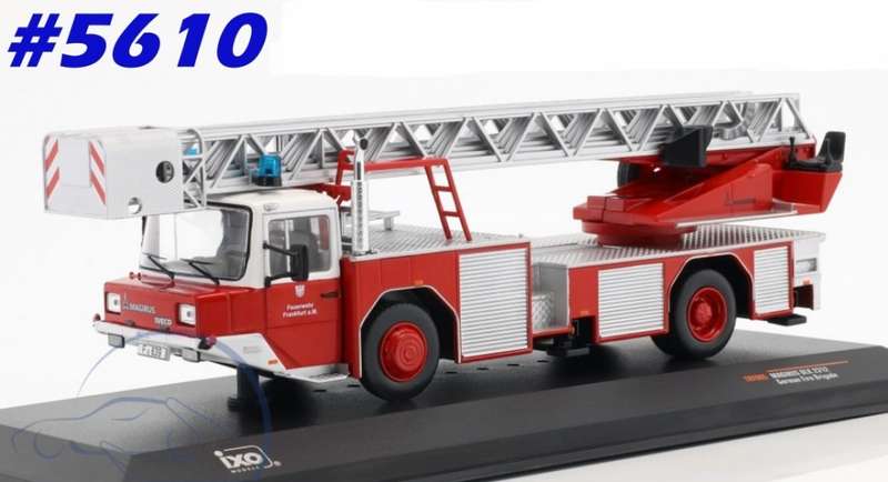 Magirus Deutz DLK2312 Franfurt Fire Dept. 1986 1/43 IXO NEW+boxed  #5610 instant wheels