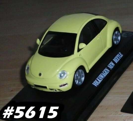 Volkswagen New Beetle 1998 yellow 1/43 IXO NEW+boxed  #5615 instant wheels