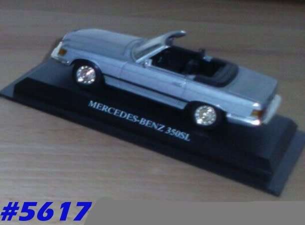 Mercedes-Benz 350 SL cabrio (R107) 1971 blue 1/43 IXO NEW+boxed  #5617 instant wheels