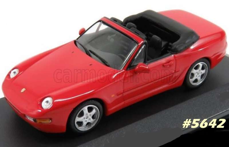 Porsche 968 Cabrio 1993 red 1/43 SparkHighSpeed NEW+reblistered  #5642 instant wheels