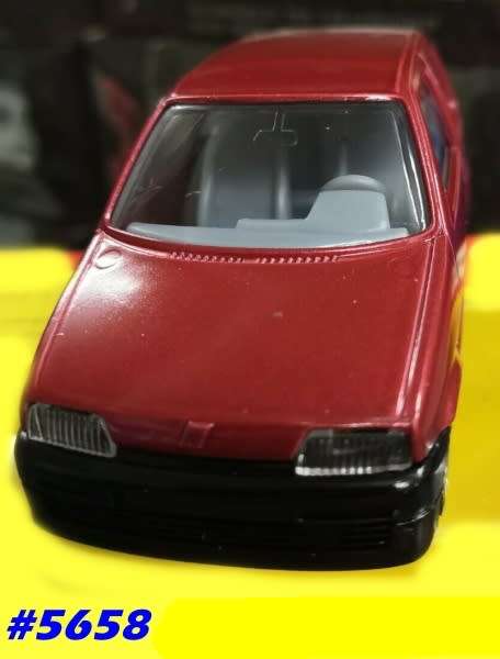 Fiat Cinquecento 1998 red 1/43 Bburago NEW+reblistered  #5658 instant wheels