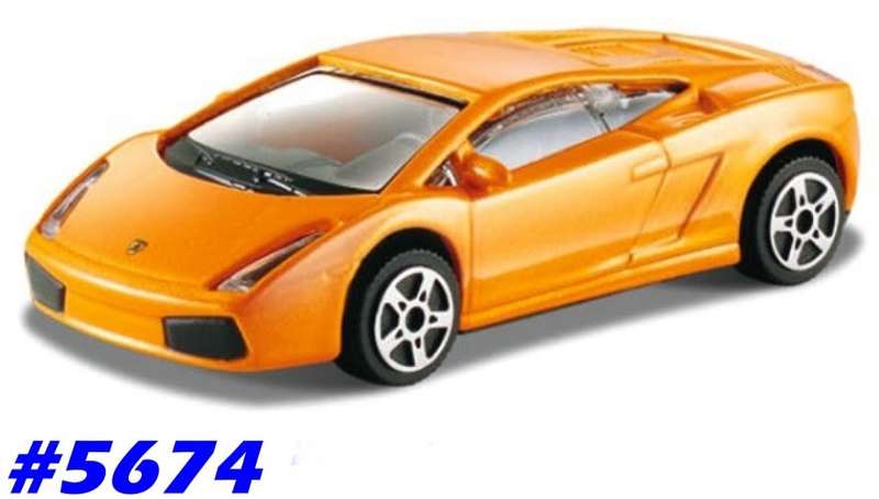 Lamborghini Gallardo 2008 orange-met 1/43 Bburago NEW+reblistered  #5674 instant wheels