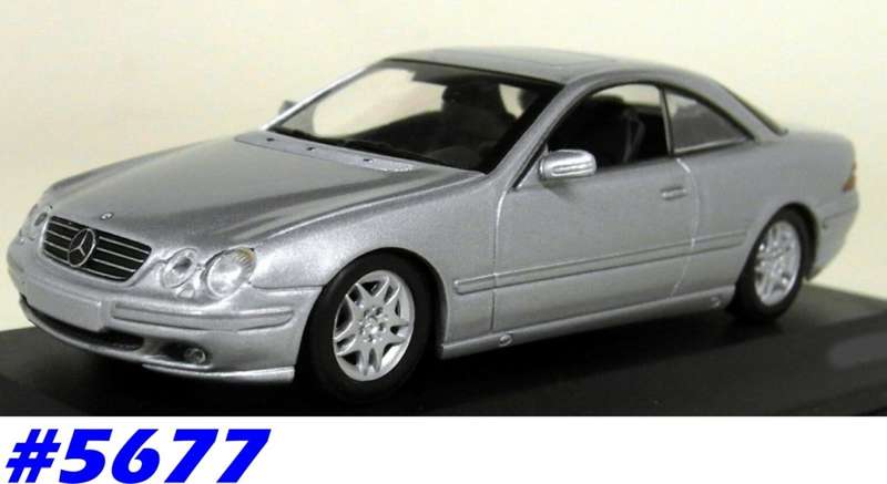 Mercedes-Benz CL Coupe C215 1999 silver 1/43 Welly NEW+reblistered  #5677 instant wheels