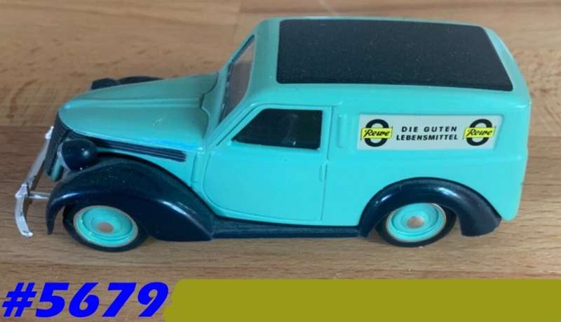 FIAT 1100 Furgone Rewe Foods 1950 green 1/43 Brumm NEW+reblistered  5679 instant wheels