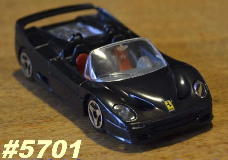 Ferrari F50 Spyder 1997 black 1/43 Bburago NEW+reblistered  #5701 instant wheels