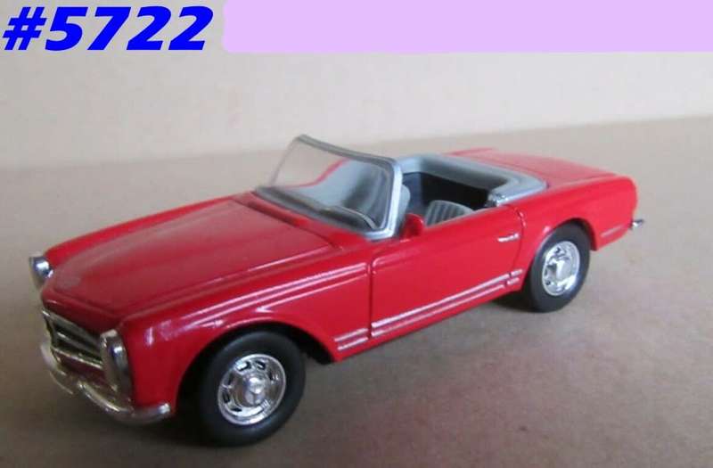 Mercedes-Benz 280SL Cabriolet W113/1968 red 1/43  NewRay NEW+reblistered  #5722 instant wheels