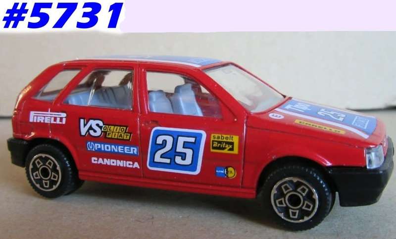 Fiat Tipo Rally #25 1993 red 1/43 Bburago NEW+reblistered  #5731 instant wheels