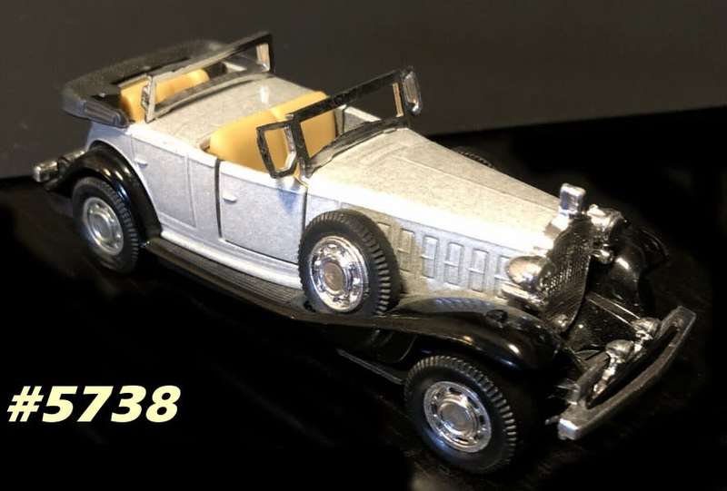 Cadillac V16 Phaeton 1932 silver 1/43 Yat Ming NEW+reblistered  #5738 instant wheels