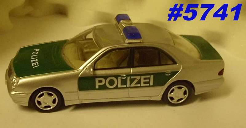 Mercedes-Benz E-class POLIZEI 2007 silver 1/43 Joy City NEW+reblistered  #5741 instant wheels