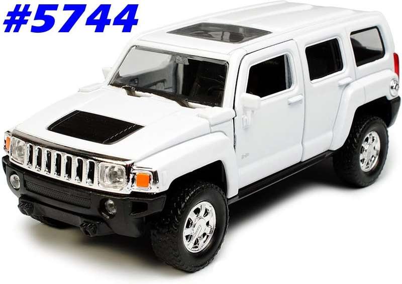 Hummer H3 2019 white 1/43 Welly NEW+reblistered  #5744 instant wheels