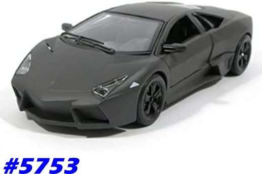 Lamborghini Reventon 2008 matte black 1/43 Bburago NEW+reblistered  #5753 instant wheels